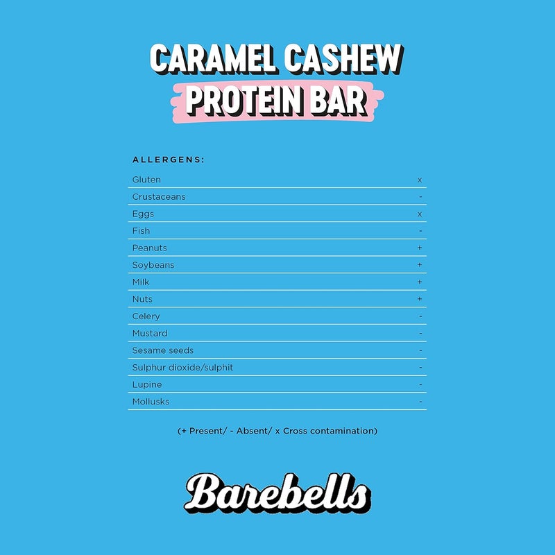 بيربيلز بار بروتين باربيلز 12 × 55 غرام بنكهة الكاجو والكراميل - Image 5